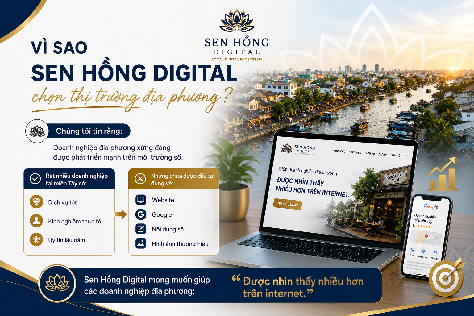 Vì sao Sen Hồng Digital chọn thị trường địa phương Đồng Tháp