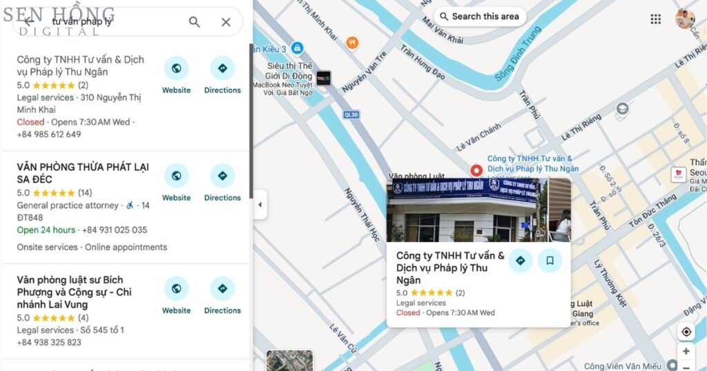 Tối ưu Google Maps giúp doanh nghiệp Đồng Tháp được tìm thấy dễ dàng trên bản đồ số