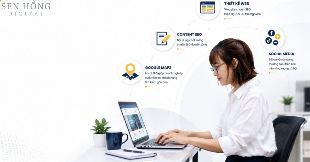 Sen Hồng Digital đồng hành cùng doạnh nghiệp địa phương Đồng Tháp tạo và tối ưu Maps