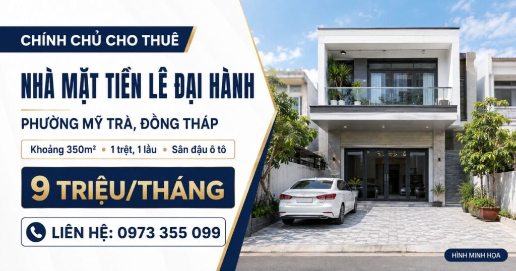 cho thuê nhà mặt tiền Lê Đại Hành